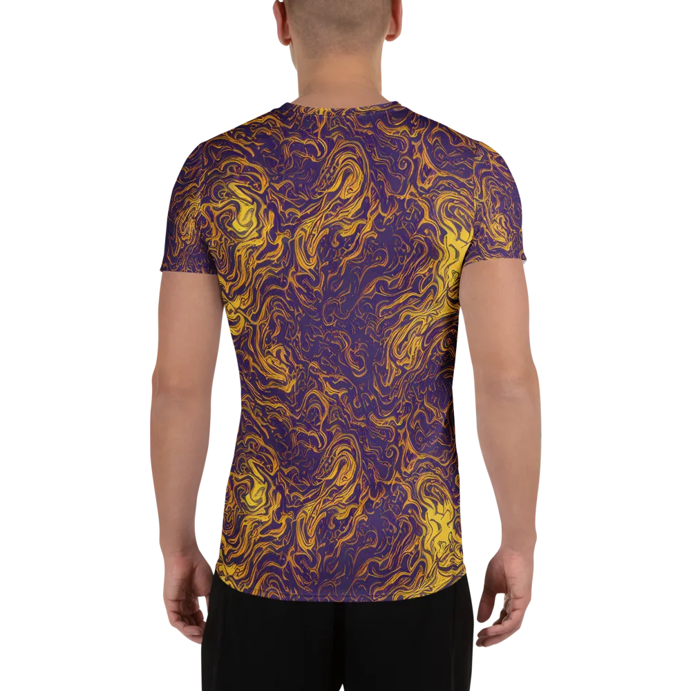 Royal Melt on Men's Athletic T-Shirt — Back