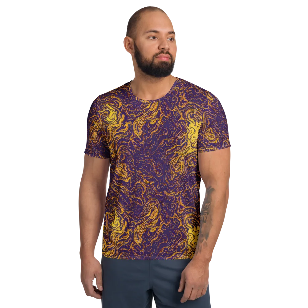 Royal Melt on Men's Athletic T-Shirt — Front