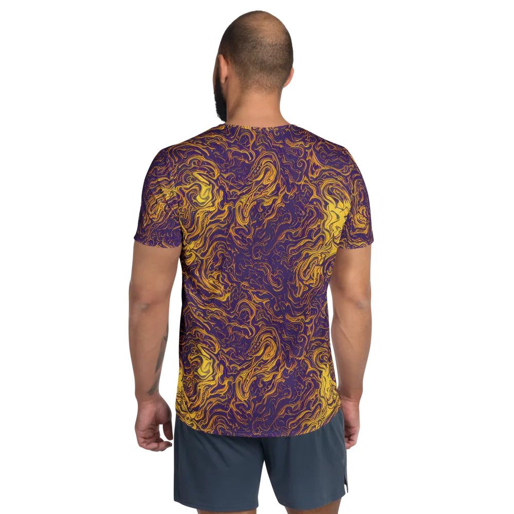 Royal Melt on Men's Athletic T-Shirt — Back