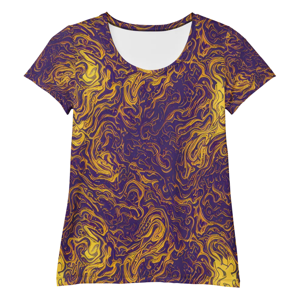 Royal Melt on Women's Athletic T-Shirt — Front