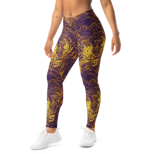 Royal Melt on a Leggings