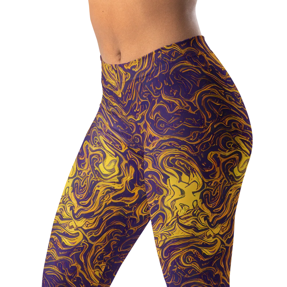 Royal Melt on Leggings — Left Front