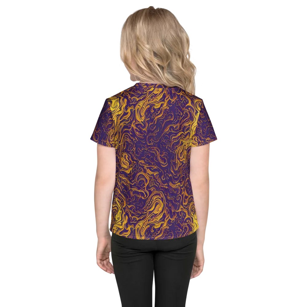 Royal Melt on Kids Crew Neck T-Shirt — Back