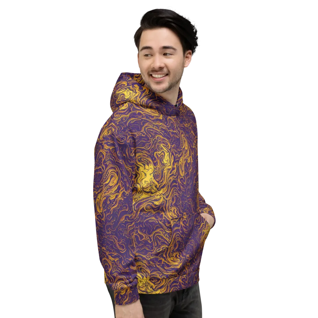 Royal Melt on Hoodie — Right