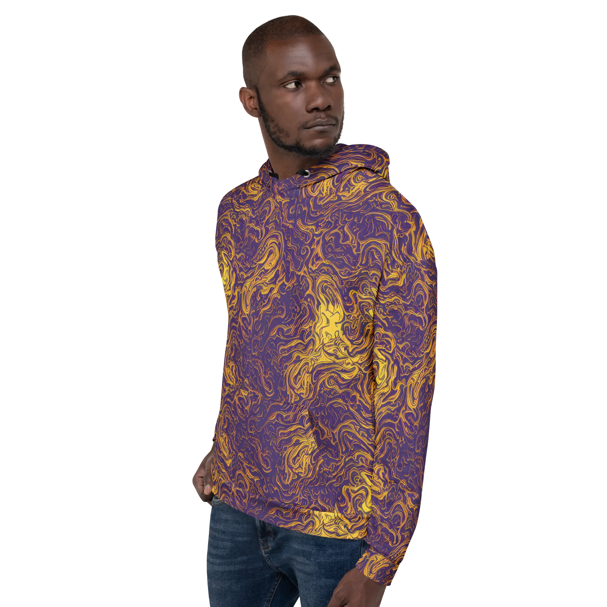 Royal Melt on Hoodie — Left