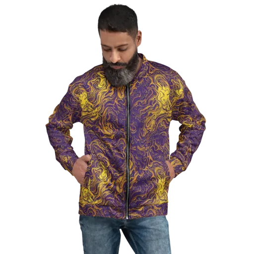 Royal Melt on a Bomber Jacket