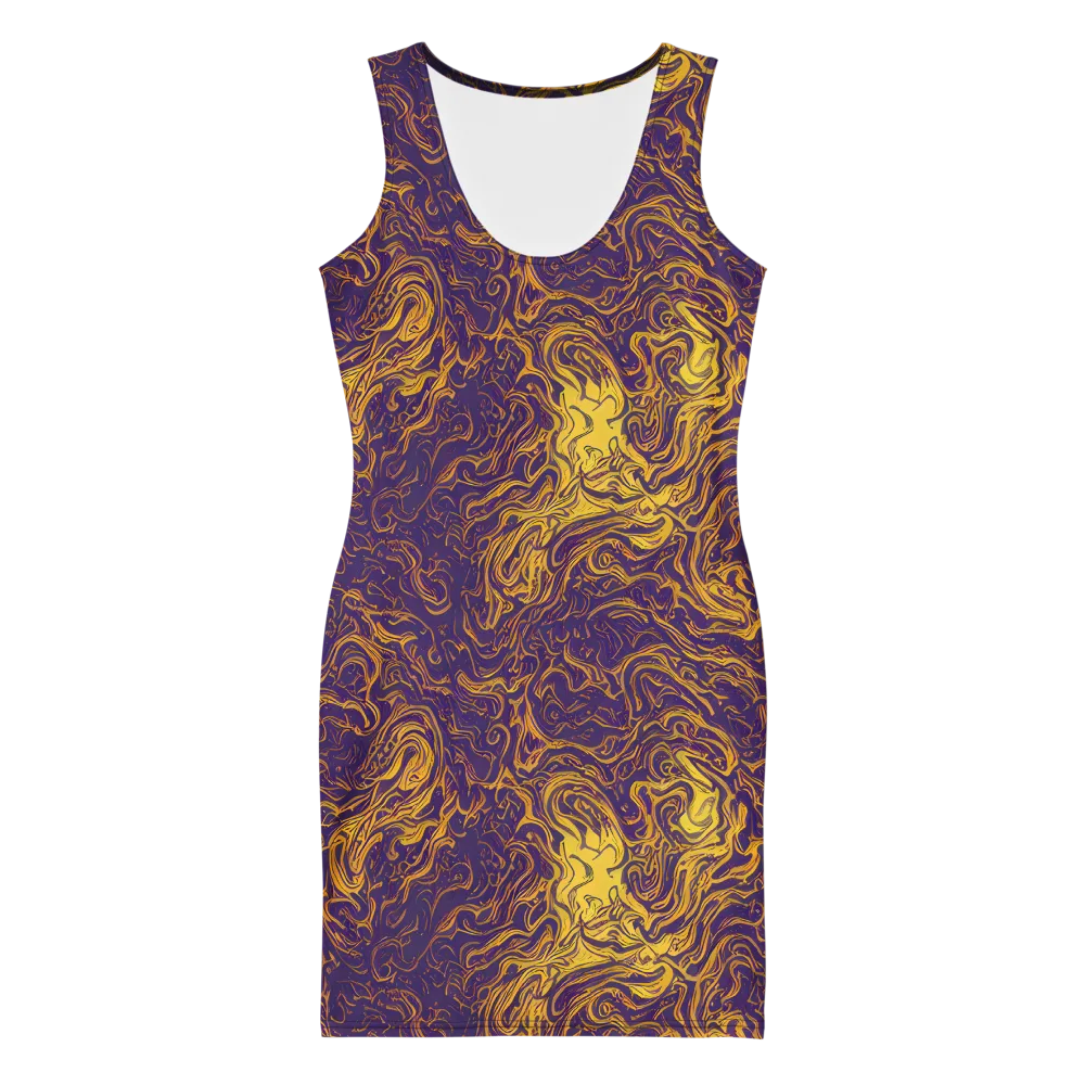 Royal Melt on Bodycon Dress — Front