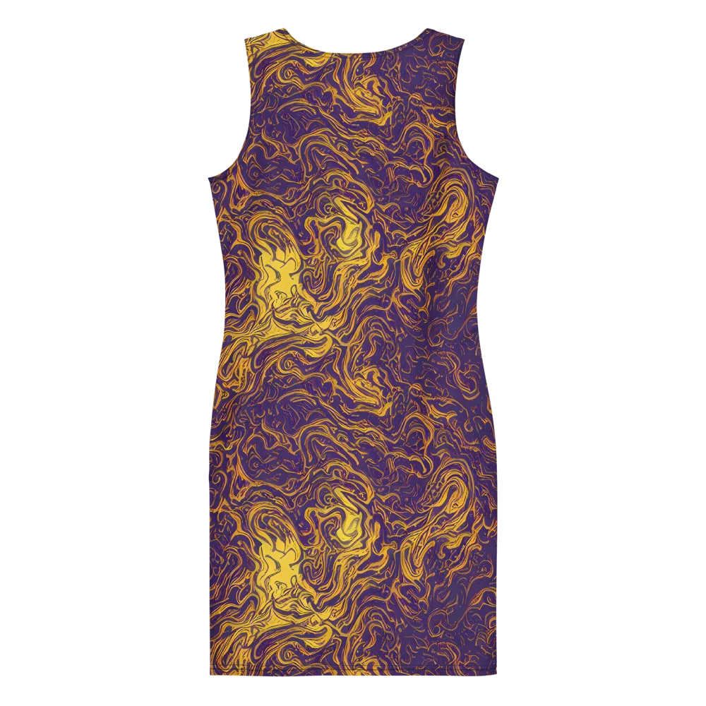 Royal Melt on Bodycon Dress — Back