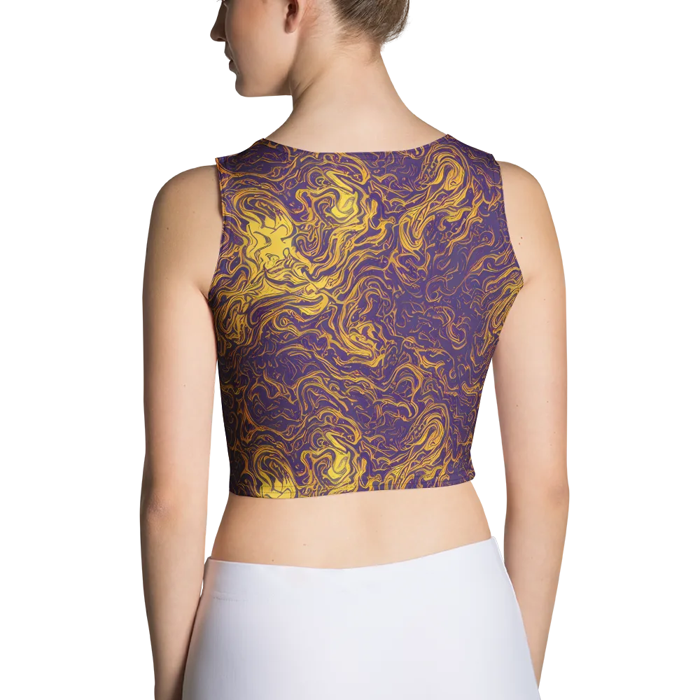 Royal Melt on Crop Top — Back