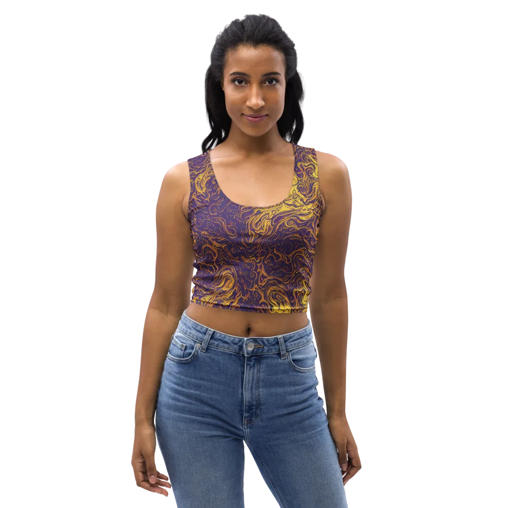 Royal Melt on Crop Top — Front