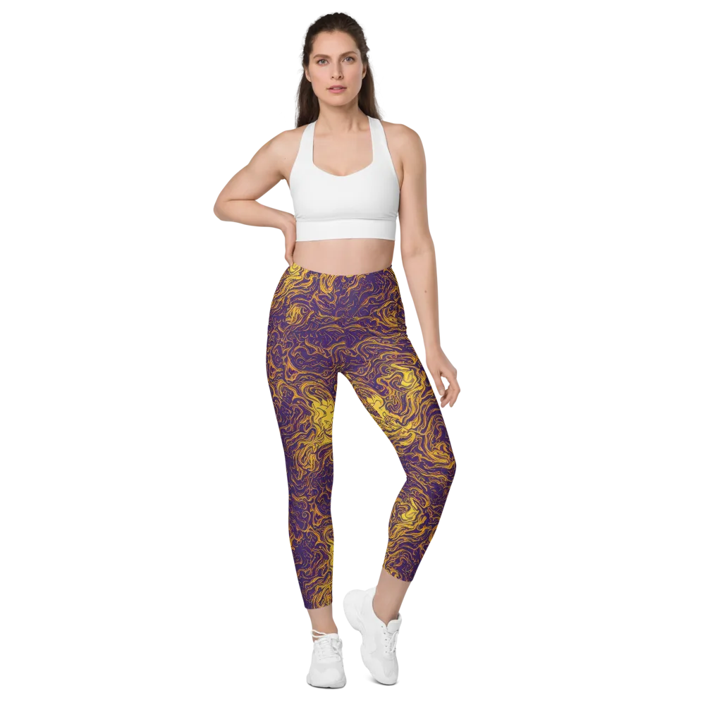 Royal Melt on Leggings with Pockets — Front