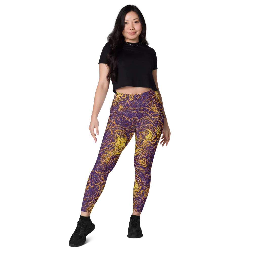 Royal Melt on Leggings with Pockets — Front