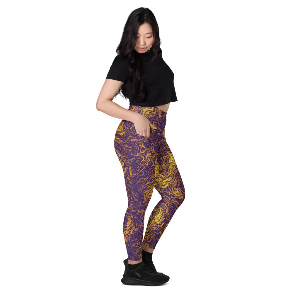 Royal Melt on Leggings with Pockets — Right