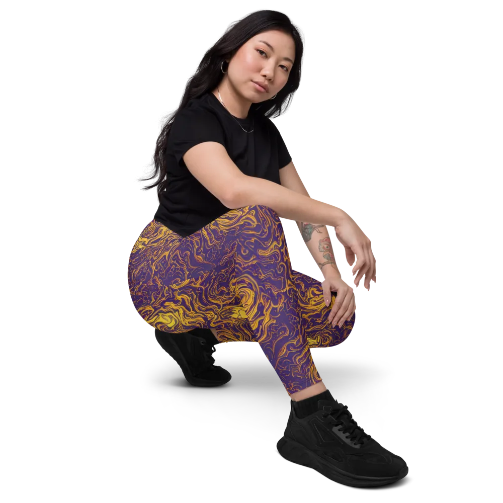 Royal Melt on Leggings with Pockets — Right Front