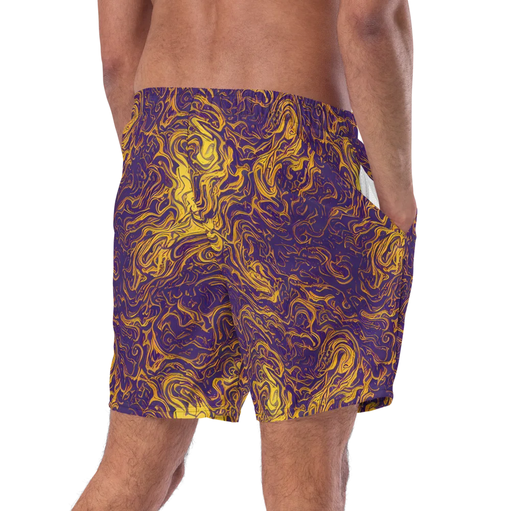 Royal Melt on Swim Trunks — Right Back