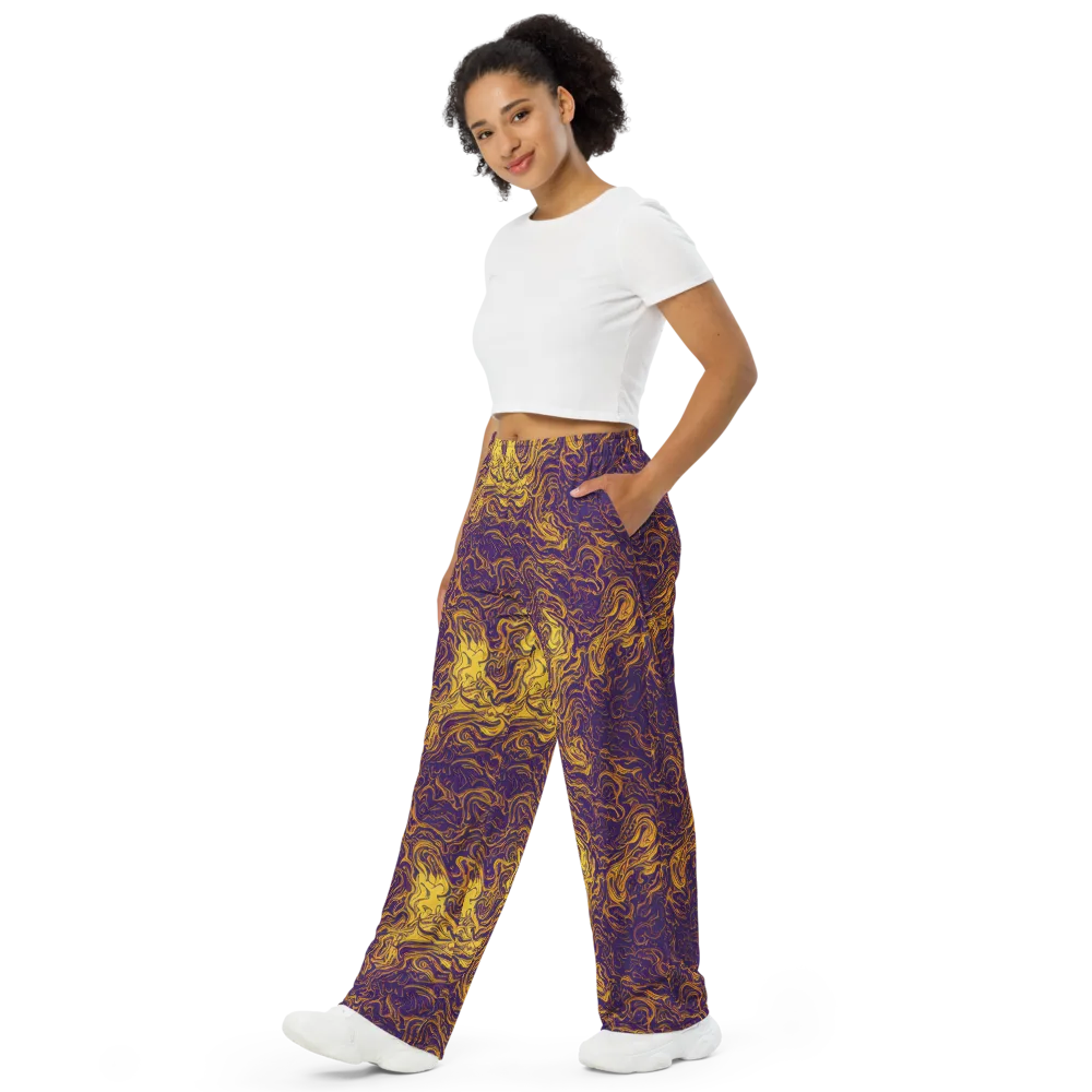 Royal Melt on Wide-Leg Pants — Left Front