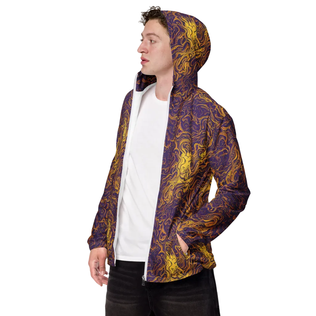 Royal Melt on Men's Windbreaker — Left Front