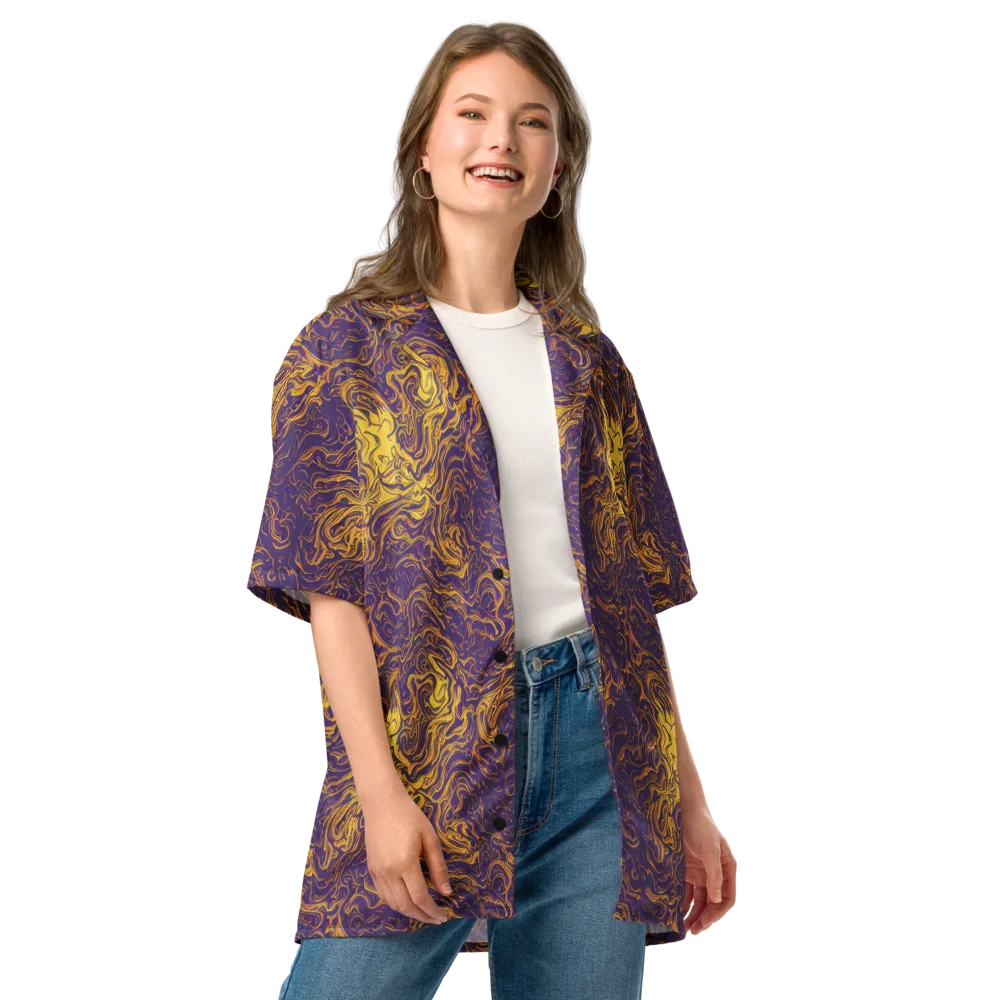 Royal Melt on Button Shirt — Front