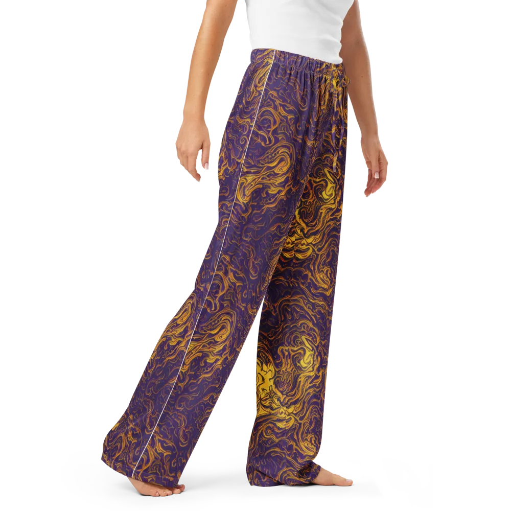 Royal Melt on Women's Pajama Pants — Right Front