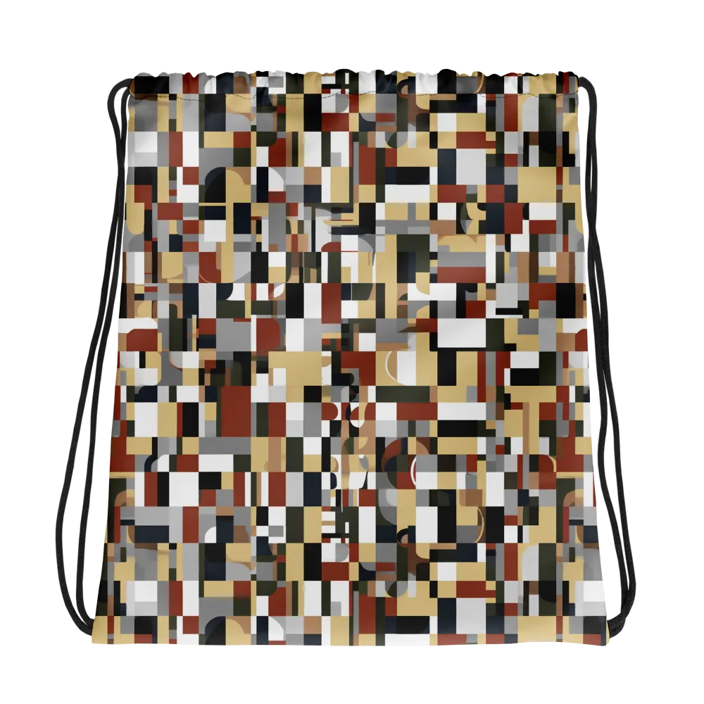 Ochre Circuit on Drawstring Bag — Photo