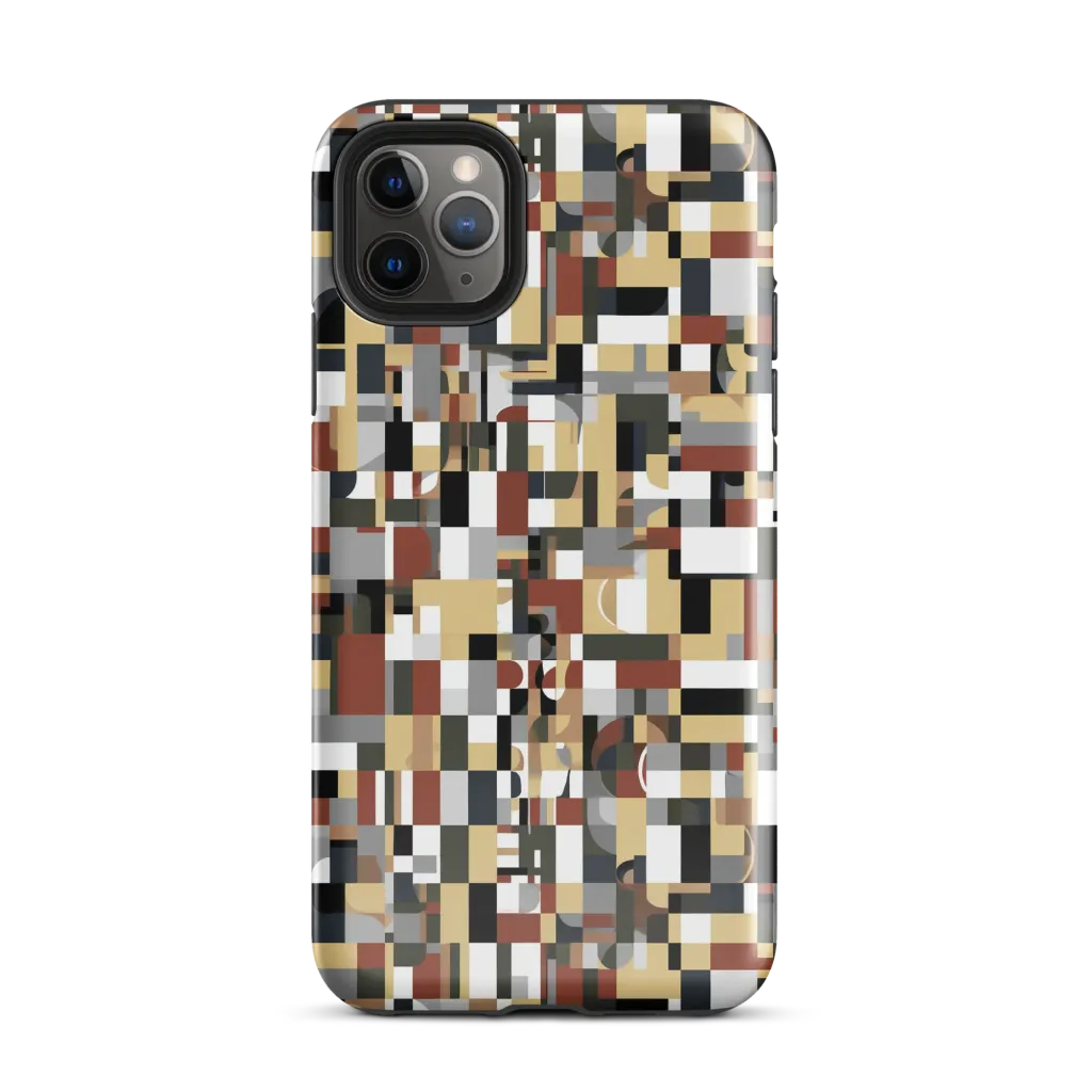 Ochre Circuit on Tough Case for iPhone® — Front