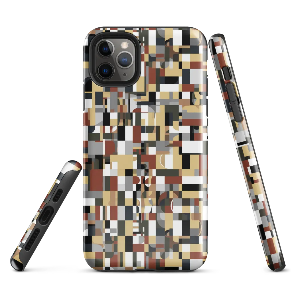 Ochre Circuit on Tough Case for iPhone® — Front