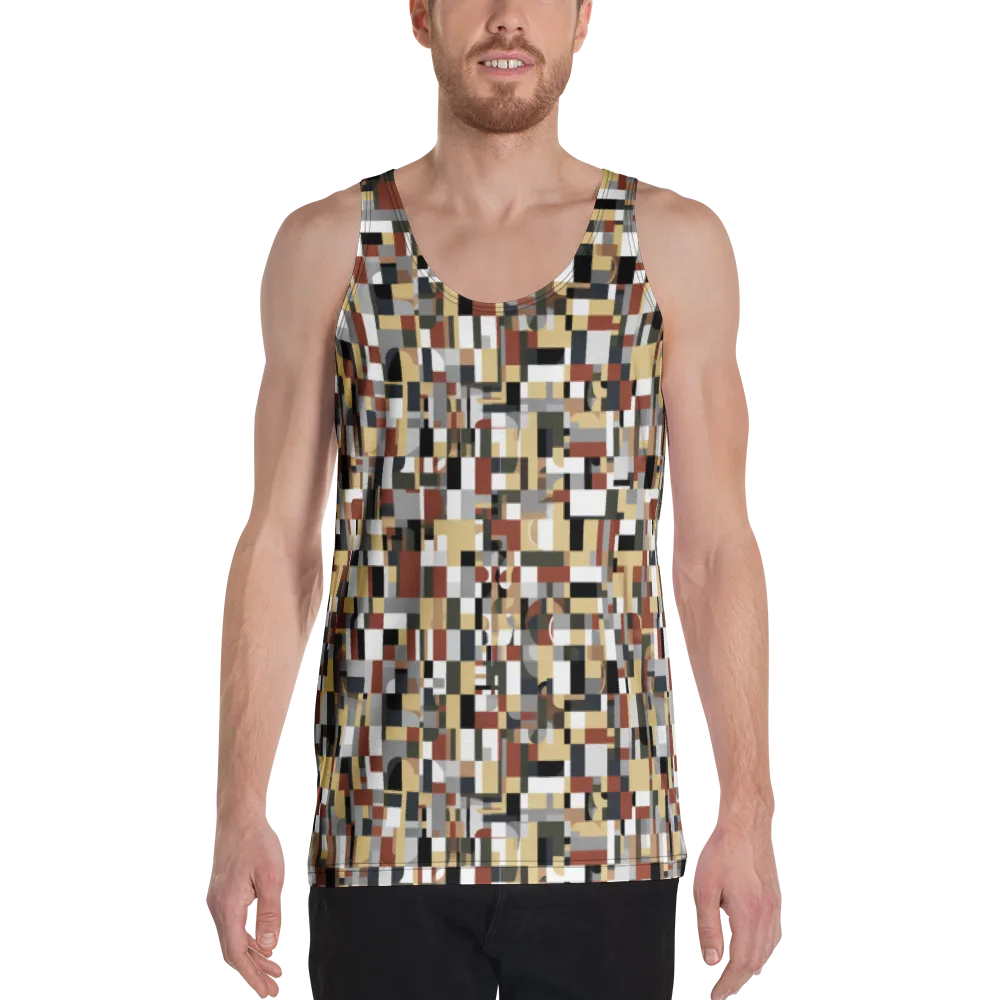 Ochre Circuit on Men's Tank Top — Front