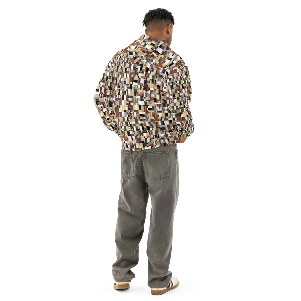 Ochre Circuit on Cotton Hoodie — Back