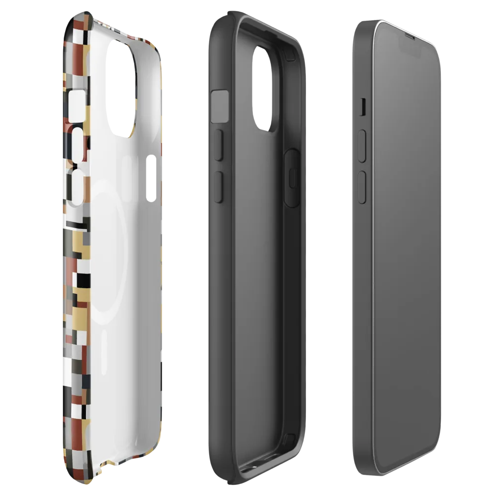 Ochre Circuit on MagSafe Tough Case for iPhone® — Front