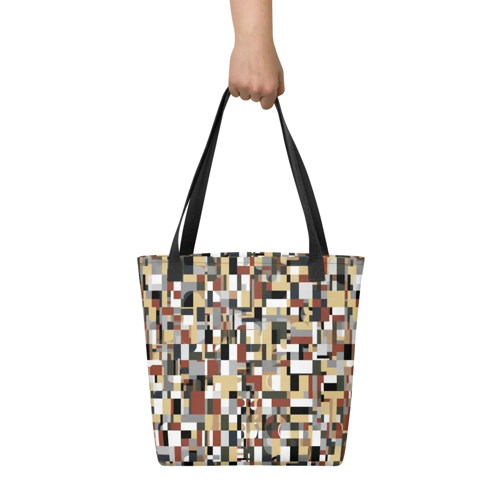 Ochre Circuit on Tote Bag — Front