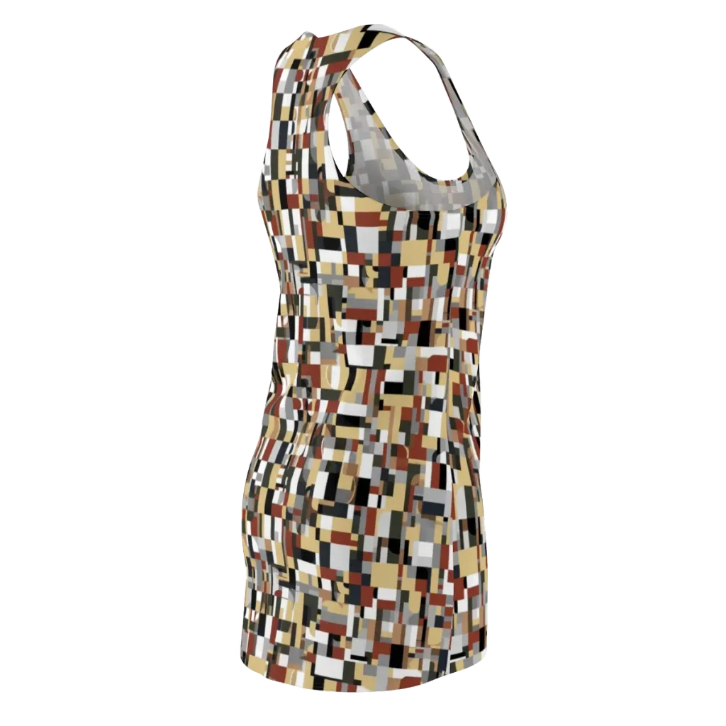 Ochre Circuit on Racerback Dress — Back Side