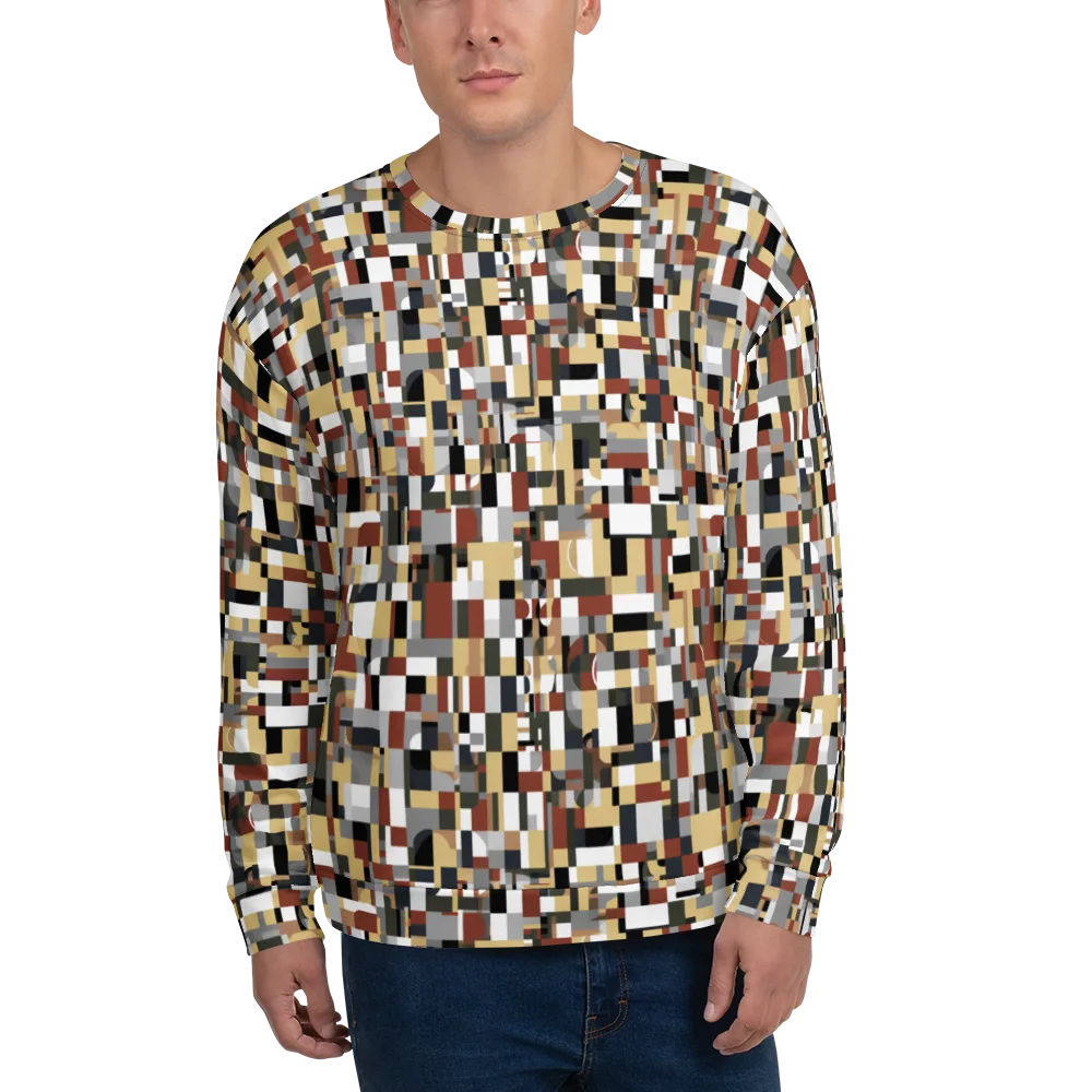 Ochre Circuit on Sweatshirt — Front
