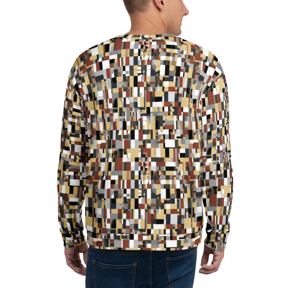 Ochre Circuit on Sweatshirt — Back