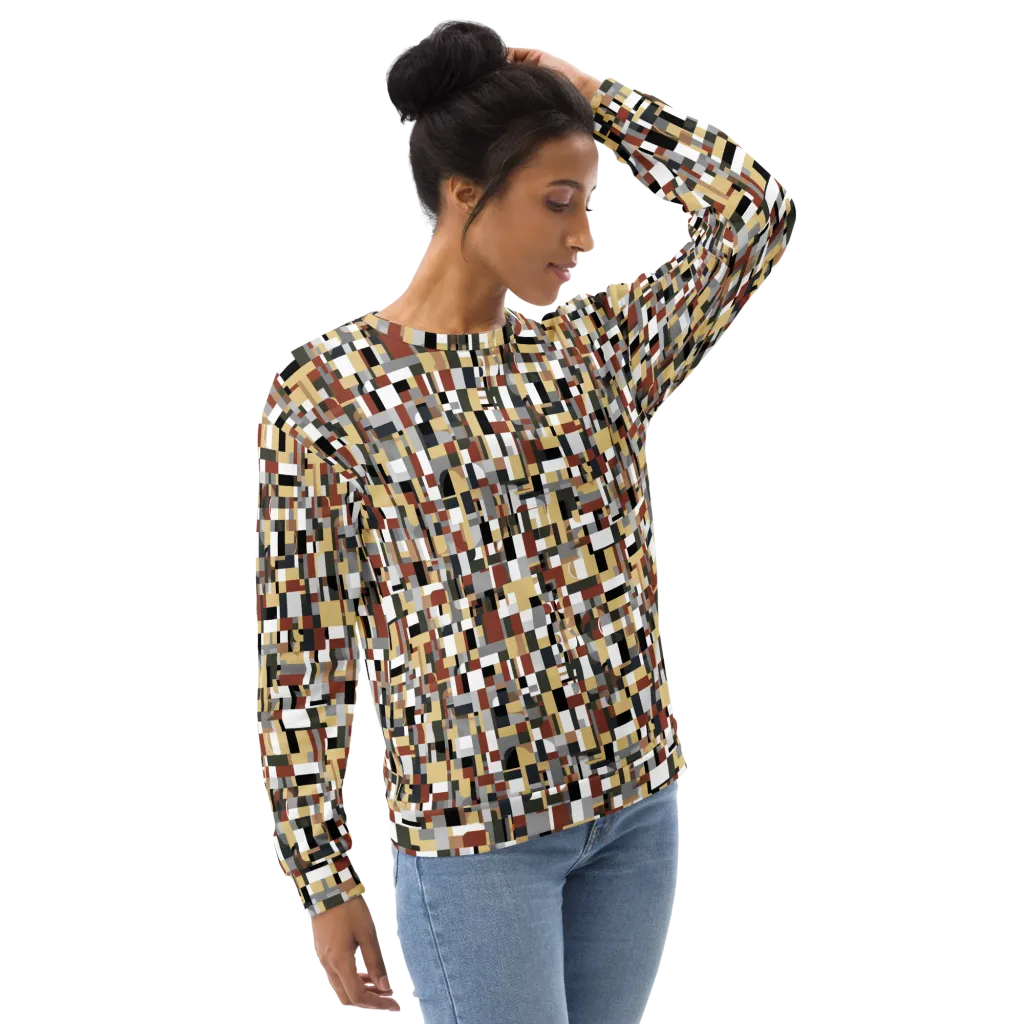 Ochre Circuit on Sweatshirt — Right Front
