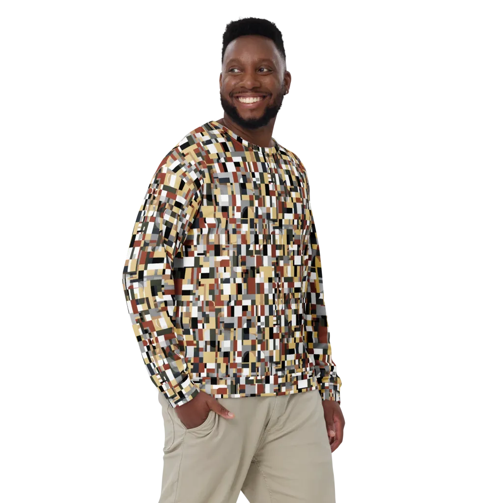 Ochre Circuit on Sweatshirt — Front