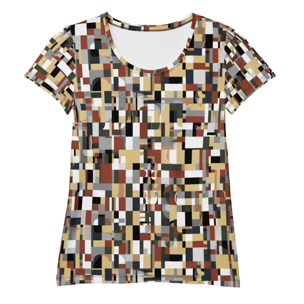 Ochre Circuit on Women's Athletic T-Shirt — Front
