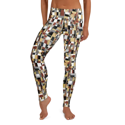 Ochre Circuit on a Leggings