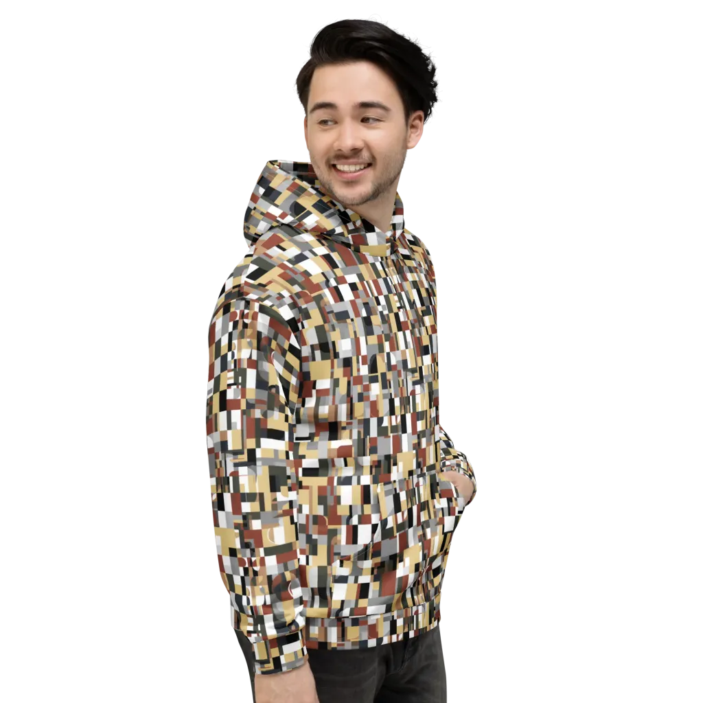 Ochre Circuit on Hoodie — Right