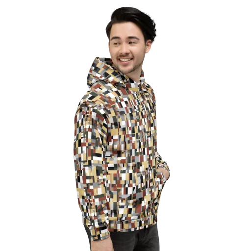 Ochre Circuit on a Hoodie