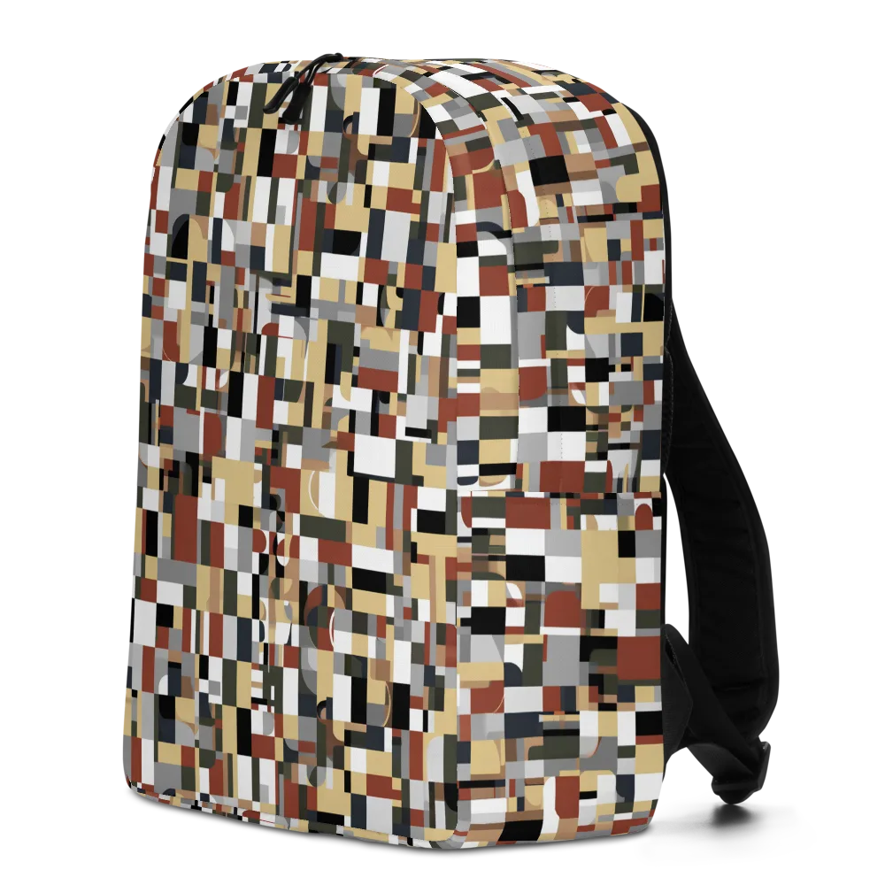 Ochre Circuit on Minimalist Backpack — Left