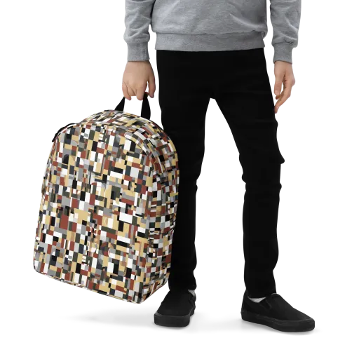 Ochre Circuit on a Minimalist Backpack