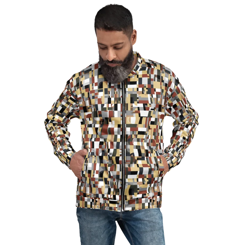 Ochre Circuit on Bomber Jacket — Front