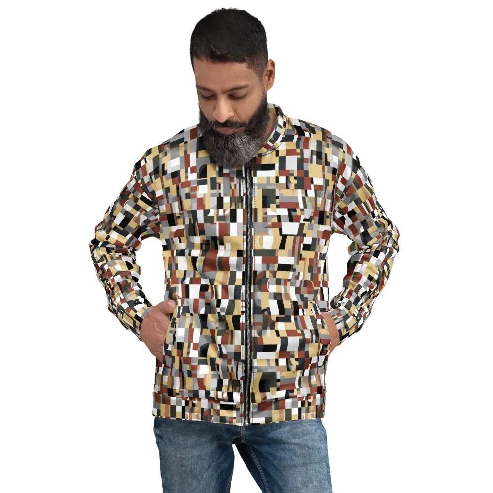 Ochre Circuit on Bomber Jacket — Front