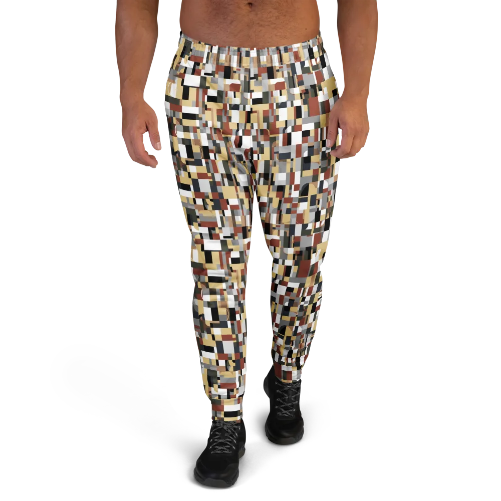 Ochre Circuit on Men's Joggers — Front