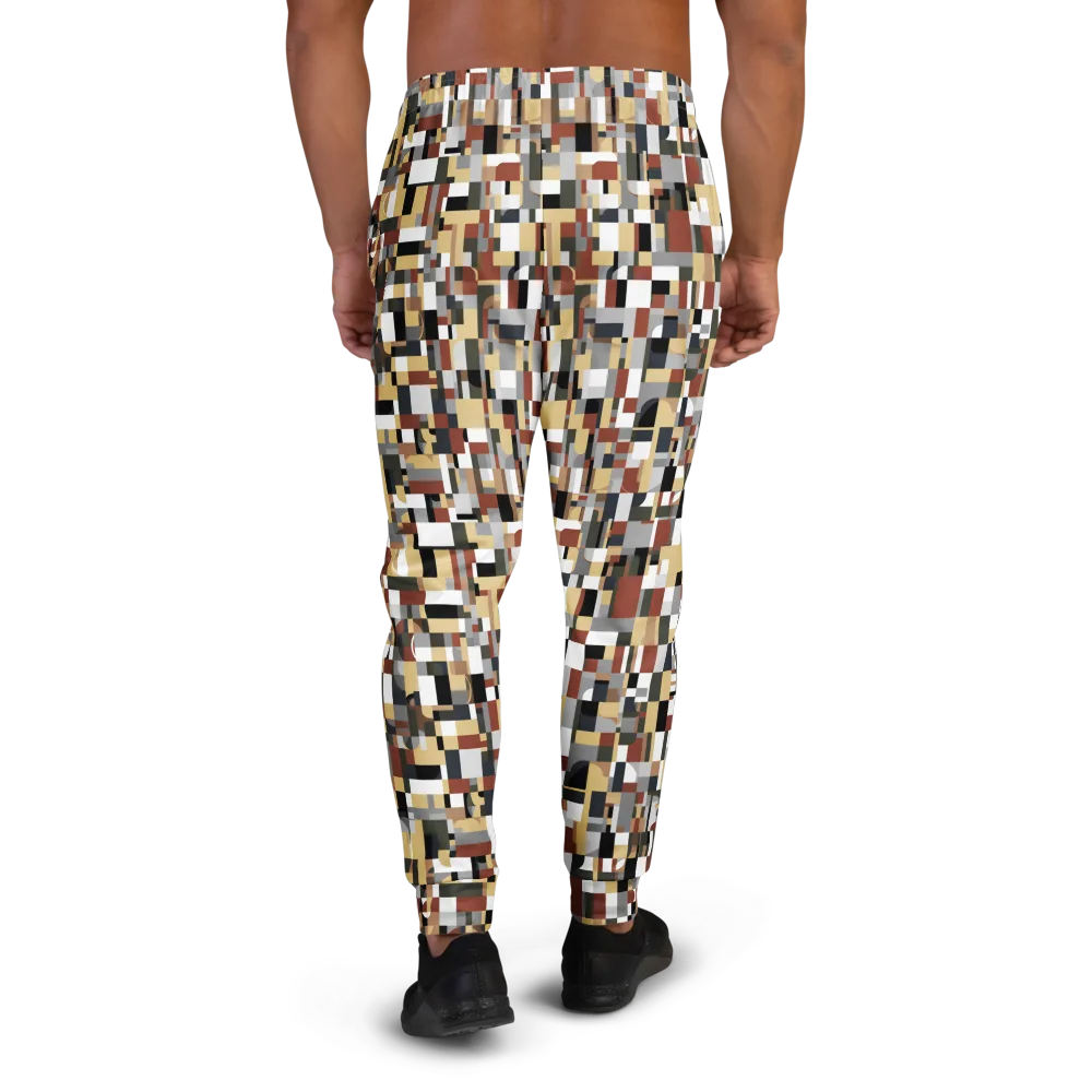 Ochre Circuit on Men's Joggers — Back