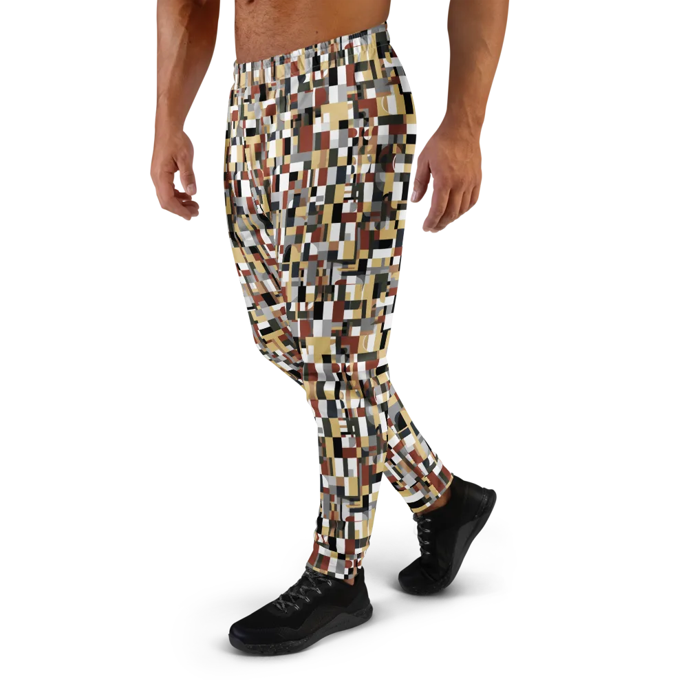 Ochre Circuit on Men's Joggers — Left