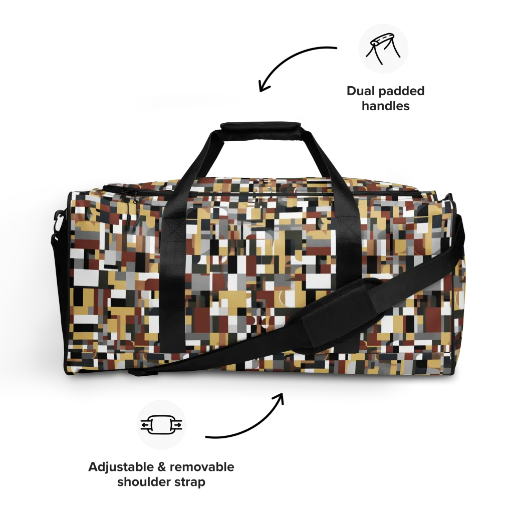 Ochre Circuit on Duffle Bag — Front