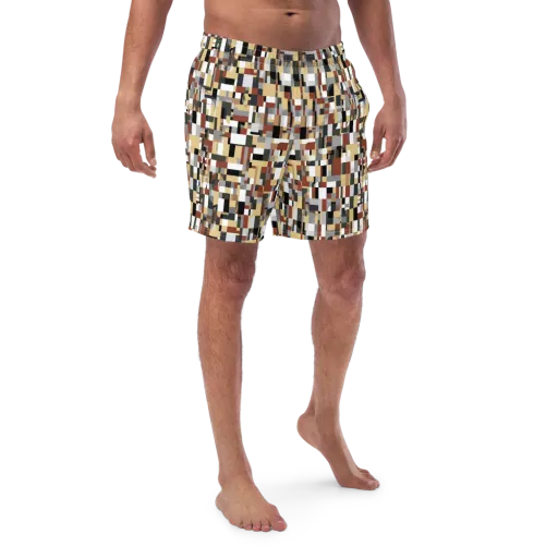 Ochre Circuit on a Swim Trunks