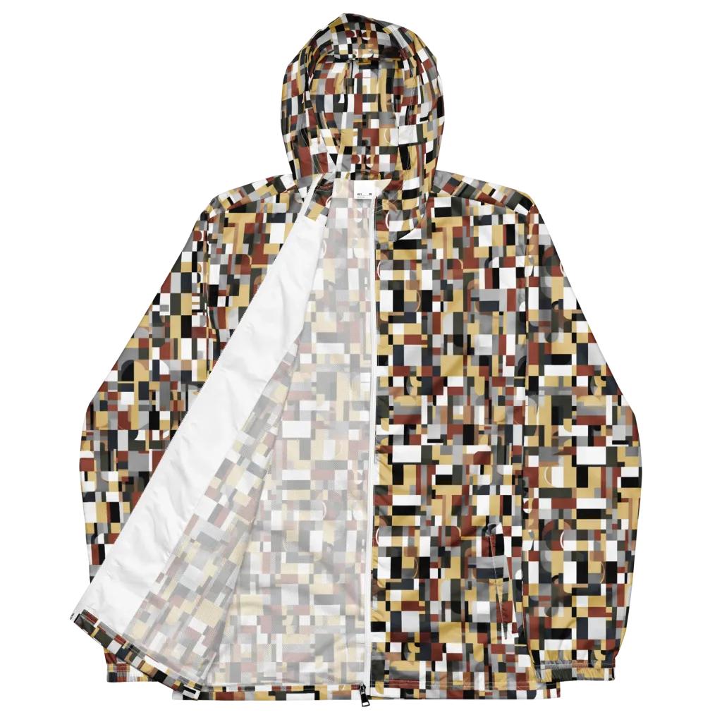 Ochre Circuit on Men's Windbreaker — Front