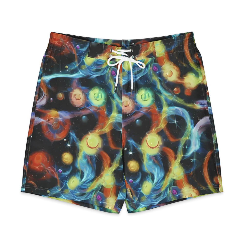 Stellar Tides on Men's Board Shorts — Front